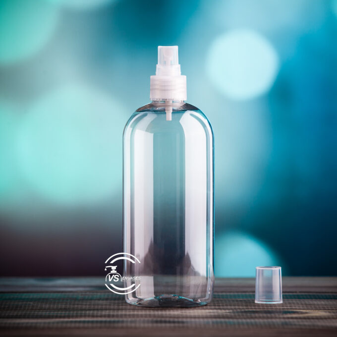 GARRAFA 500ML ATOMIZADOR TRANSPARENTE